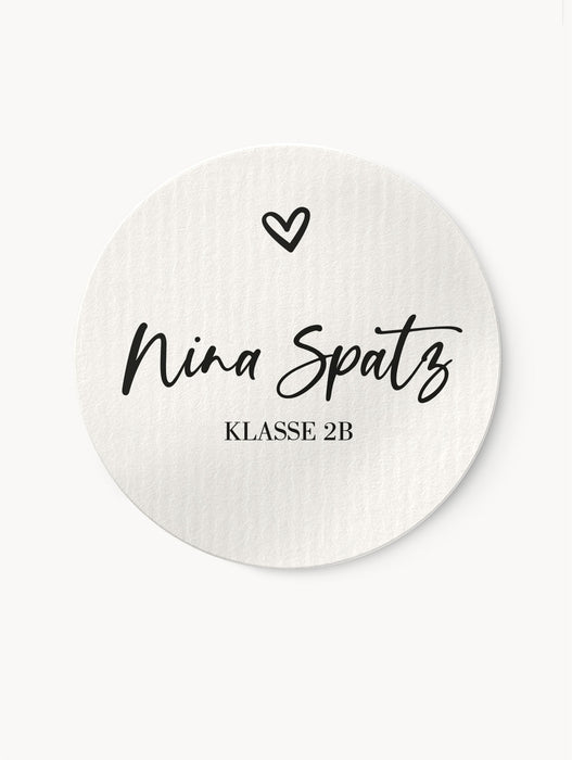 Personalisierte Aufkleber zur Schule No.1 | ⌀ 3cm ⌀ 4cm