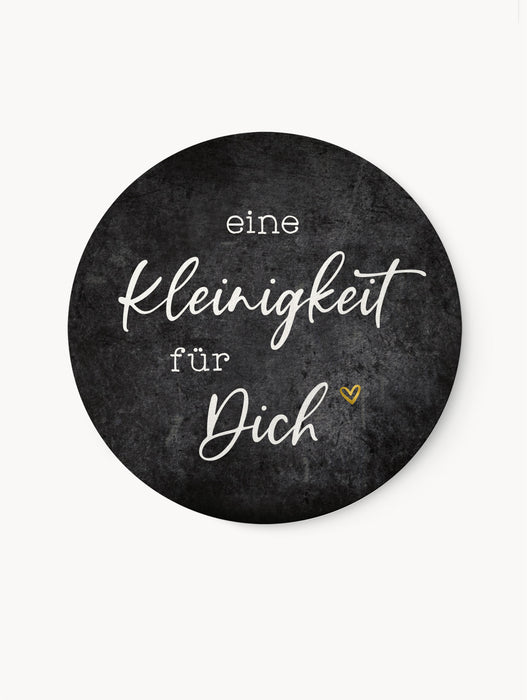 Aufkleber Eine Kleinigkeit für Dich Graumeliert | ⌀ 4cm