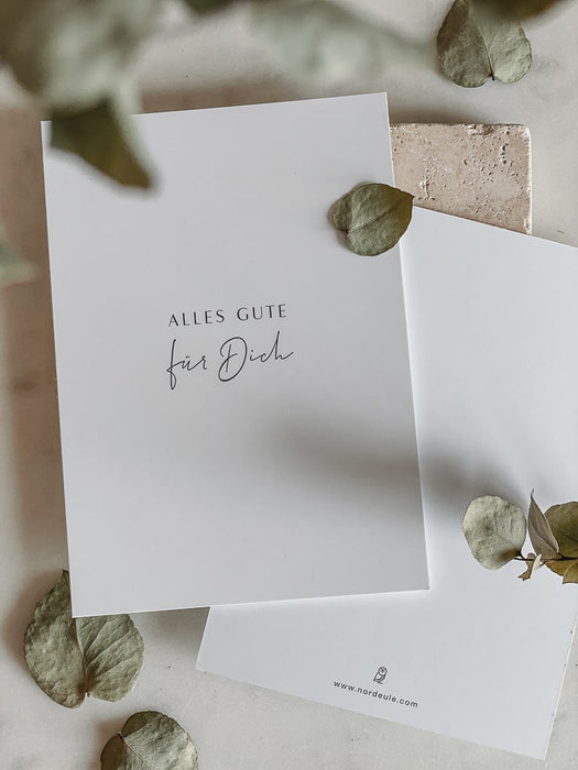 Grußkarte "Alles Gute für Dich"