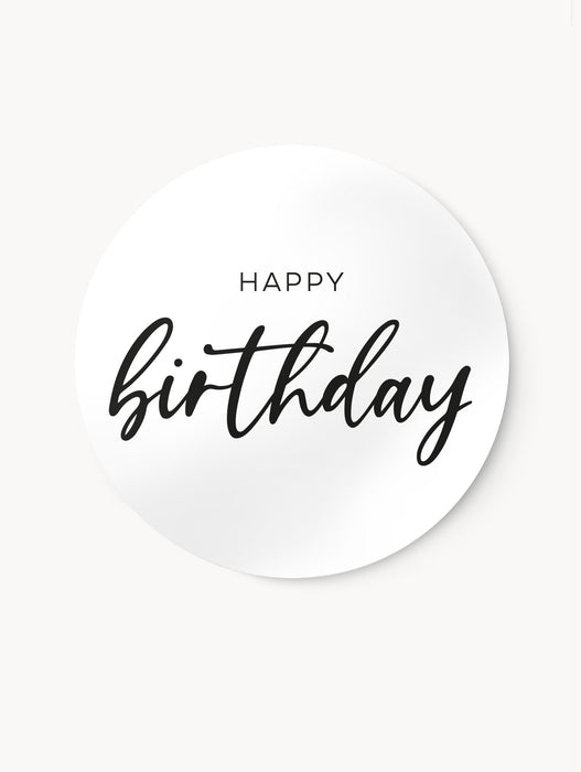 Happy Birthday Aufkleberset | ⌀ 3cm 4cm