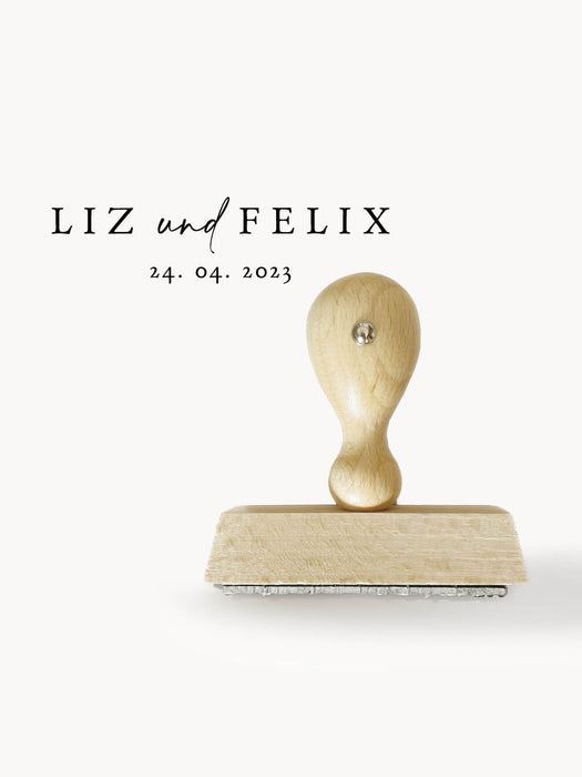 Personalisierter Stempel Elin zur Hochzeit
