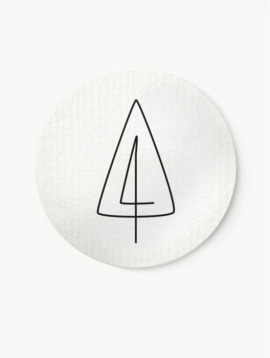 Aufkleber Tanne No.2 | ⌀ 4 cm