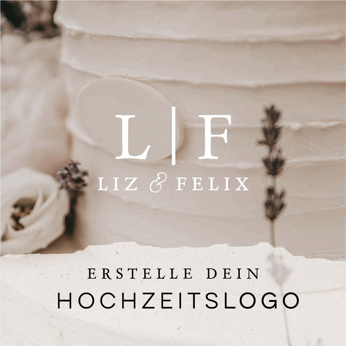 Hochzeits-LOGO mit Initialien ELIN