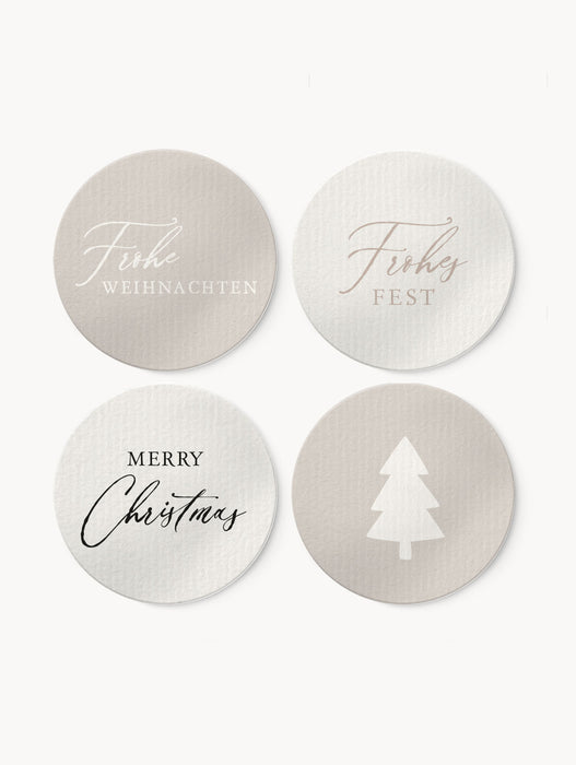 Aufkleberset Weihnachten im 12er Set