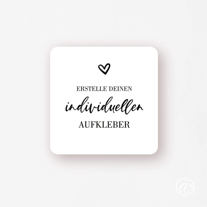 MATT 40x40mm individuelle Aufkleber
