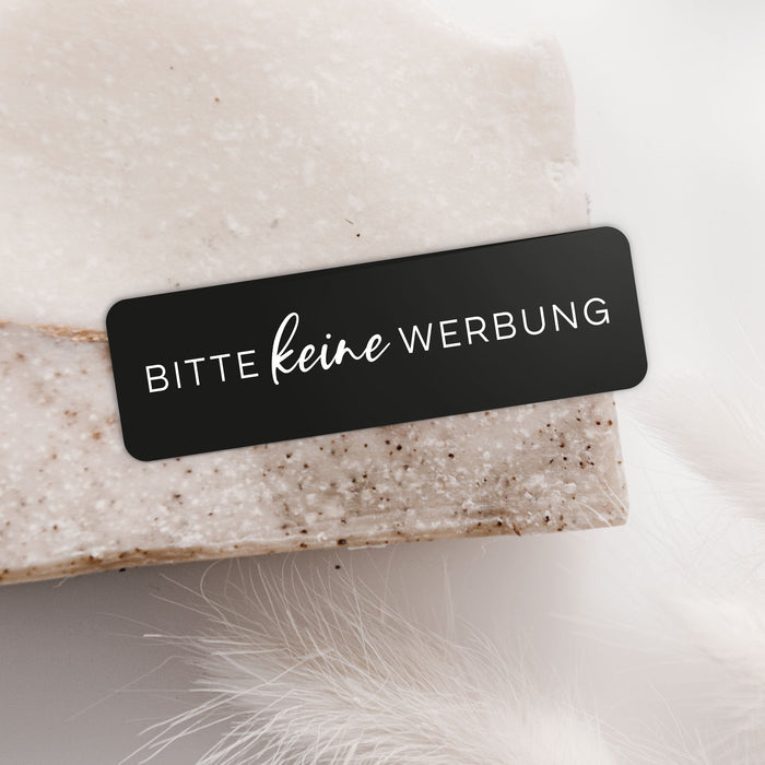 Keine Werbung - Aufkleber-Set für den Briefkasten