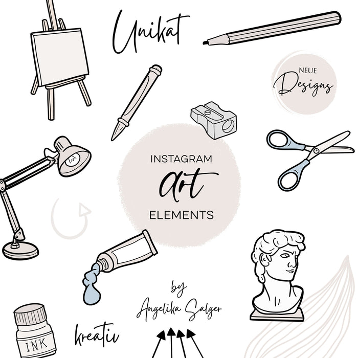 ART 45 Sticker by Angelika Salger (Digital)