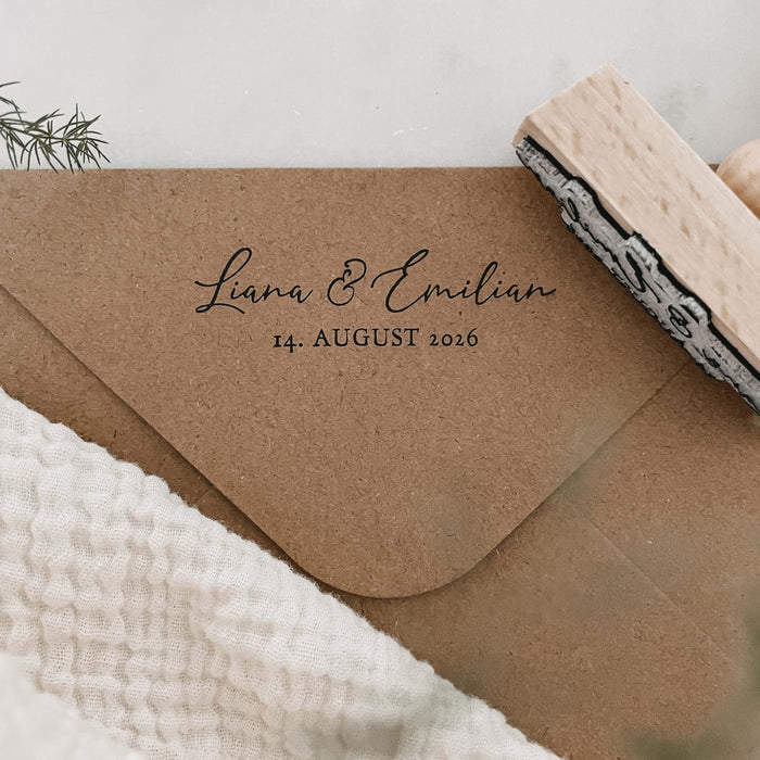 Personalisierter Stempel Alva zur Hochzeit