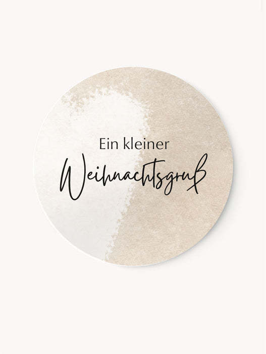 Ein kleiner Weihnachtsgruß Beige | ⌀ 4cm