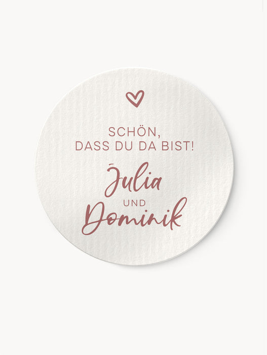 Schön dass du da bist Aufkleberset