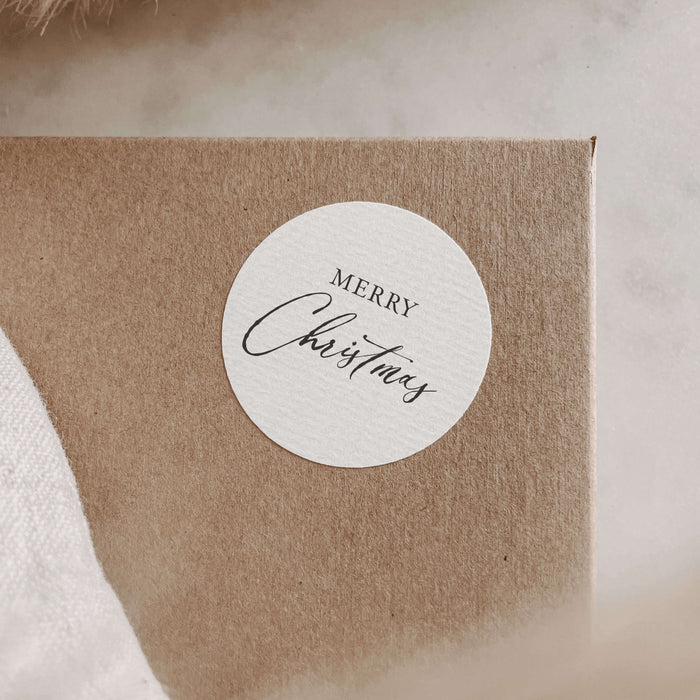 Merry Christmas Aufkleberset im 12er Set
