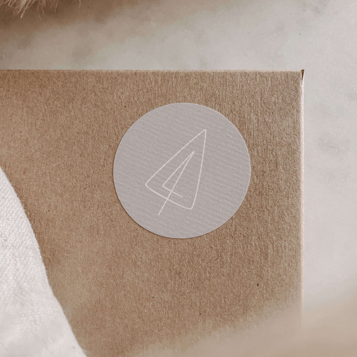 Aufkleber Tanne No.4 | ⌀ 4 cm