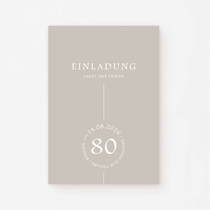 Einladungskarte Still