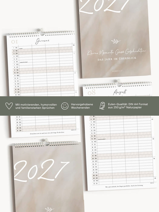 Wandkalender 2027, DIN A4 | Kleine Momente. Große Geschichten