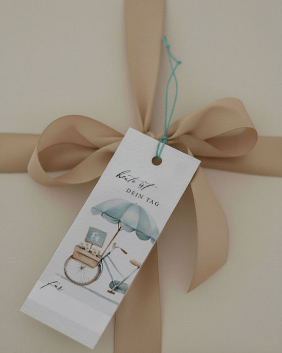 Geschenkanhänger "Heute ist Dein Tag" im 8er Set