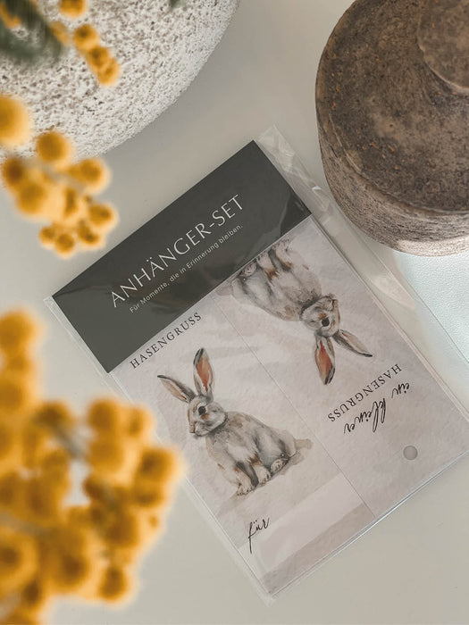 Geschenkanhänger Osterhase im 8er Set