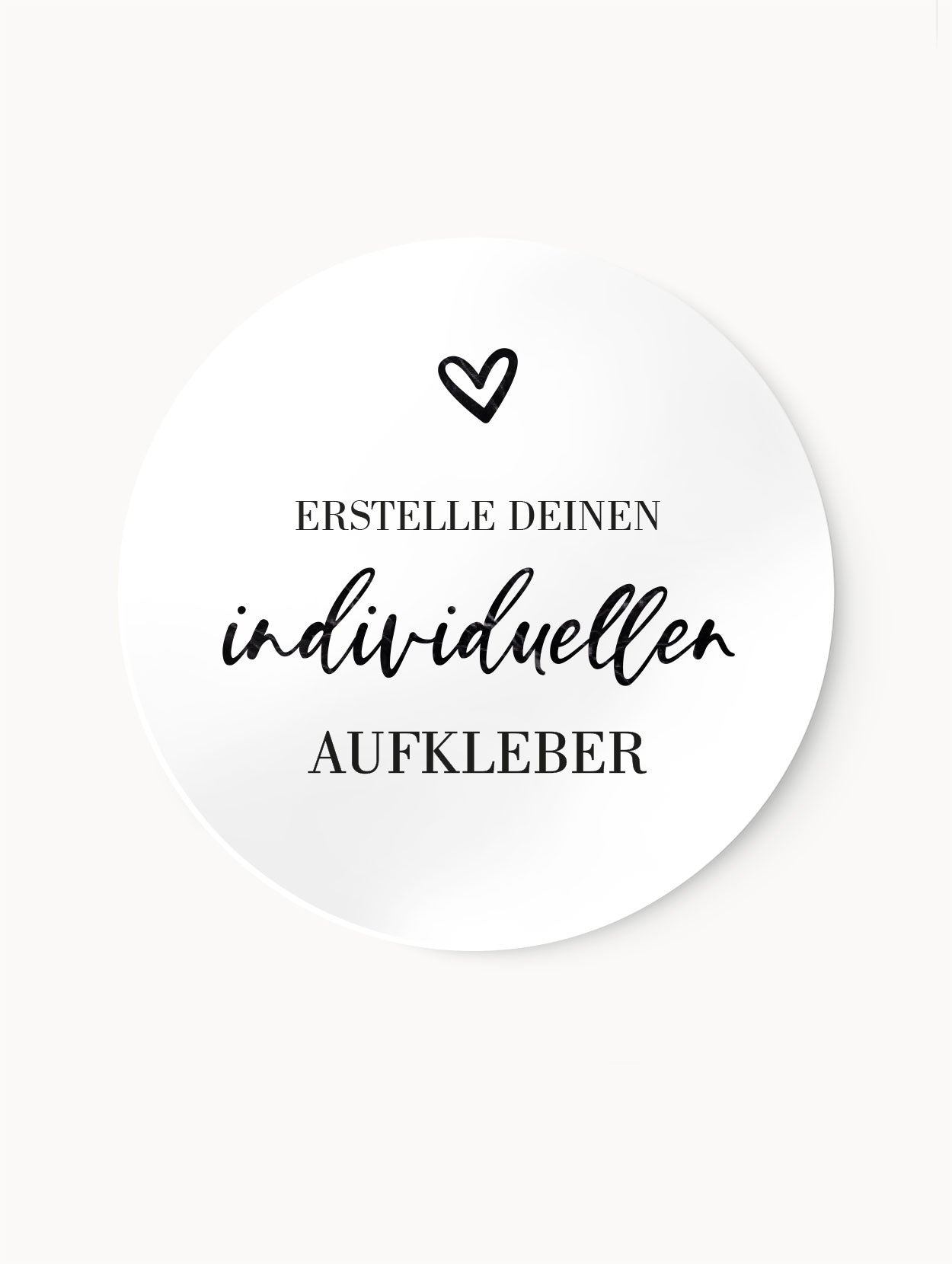 Individuelle Aufkleber