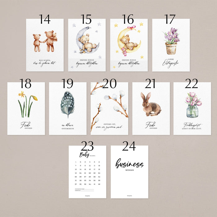 Individuelles Postkarten-Set aus 27 Motiven