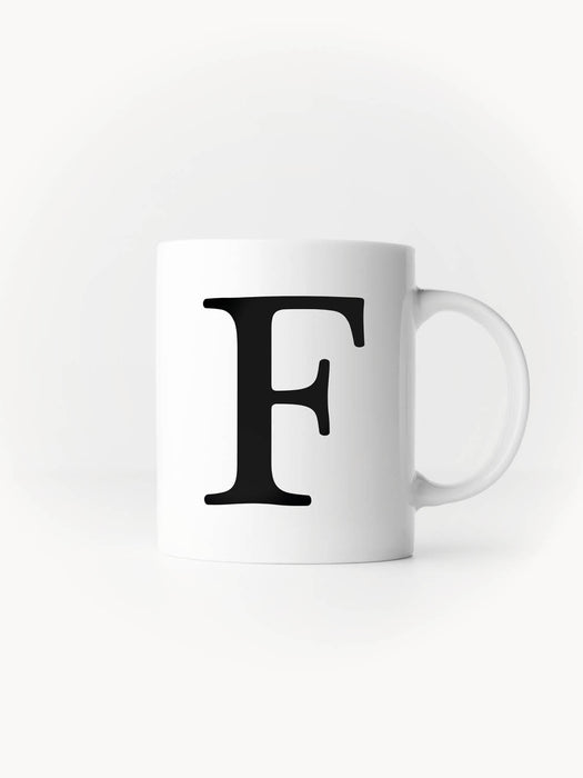Buchstabe F - Keramiktasse