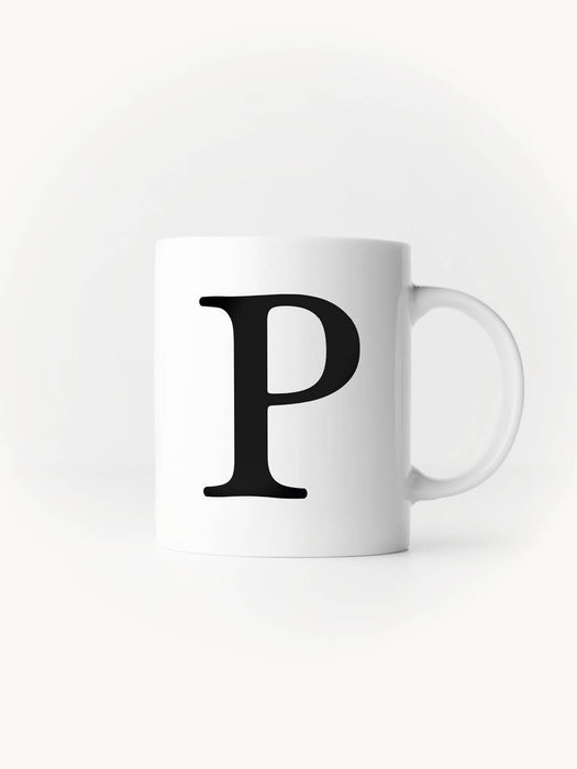 Buchstabe P - Keramiktasse