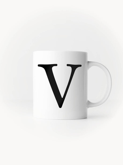 Buchstabe V - Keramiktasse