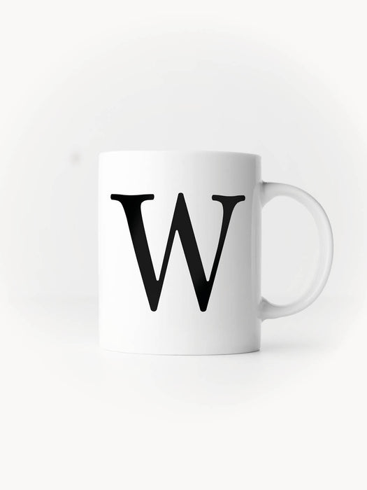 Buchstabe W - Keramiktasse