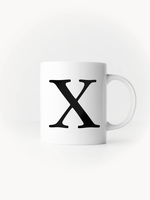 Buchstabe X - Keramiktasse