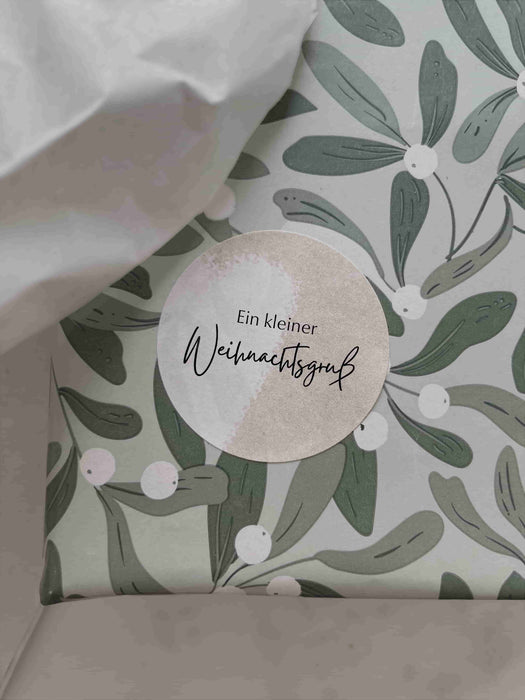 Ein kleiner Weihnachtsgruß Beige | ⌀ 4cm