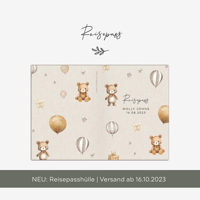 U-Heft und Impfpass Hülle personalisiert im Set Molly Beige