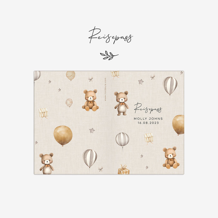 U-Heft und Impfpass Hülle personalisiert im Set Molly Beige