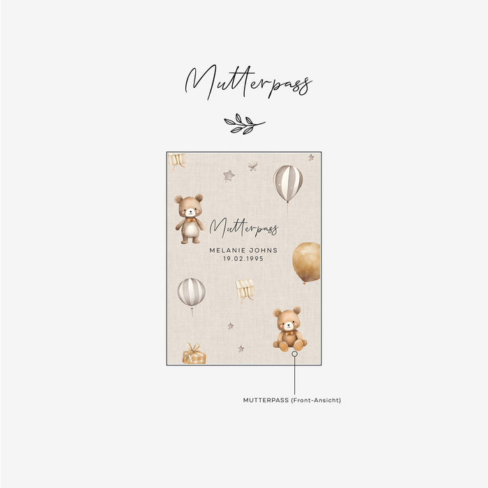 Mutterpass Hülle personalisiert Molly Beige