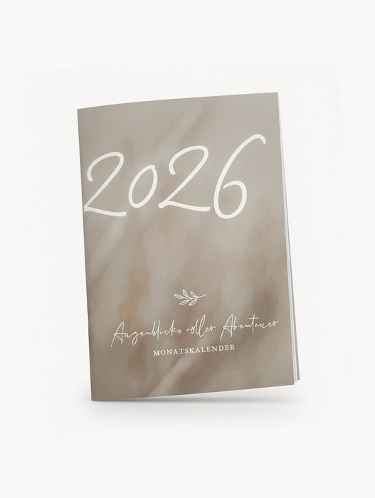 Monatskalender 2026, Augenblicke voller Abenteuer (Limited Edition)