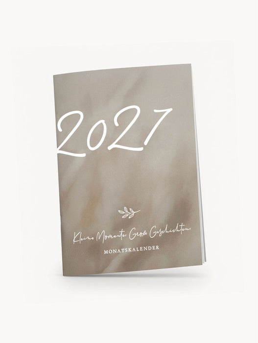 Monatskalender 2027 A5 | Kleine Momente. Große Geschichten