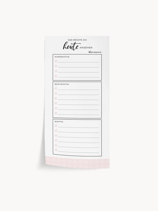 To Do Liste Businesswoman Notizblock | DIN lang