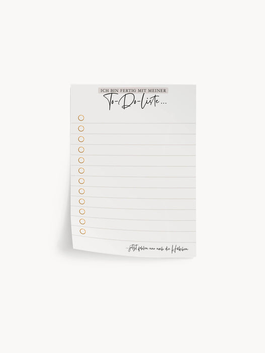 To Do Liste ... fehlen nur noch die Häkchen Notizblock | DIN lang