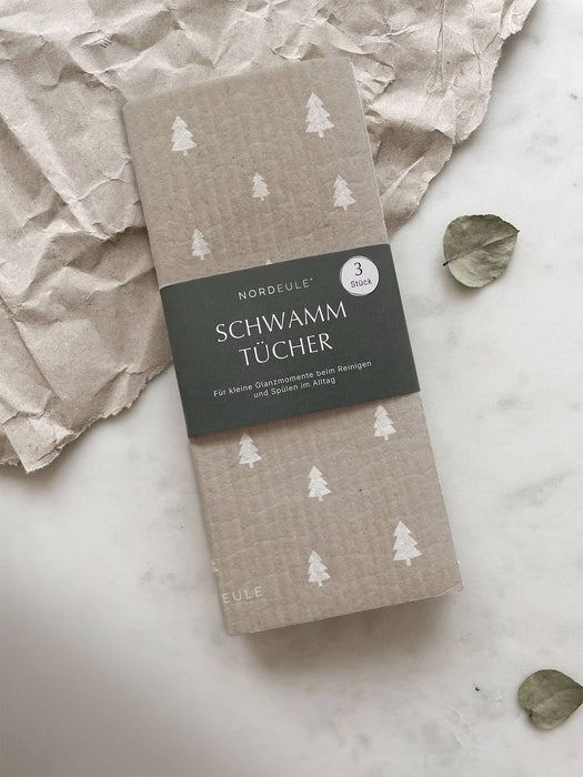 Tanne Schwammtücher im 3er Set