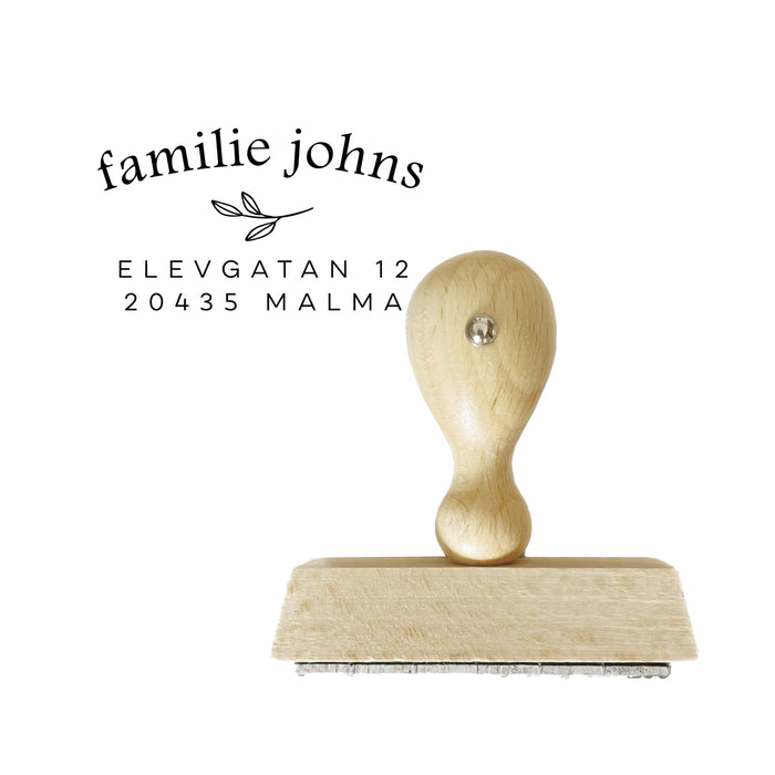 Personalisierter Stempel zur Hochzeit 5x3cm
