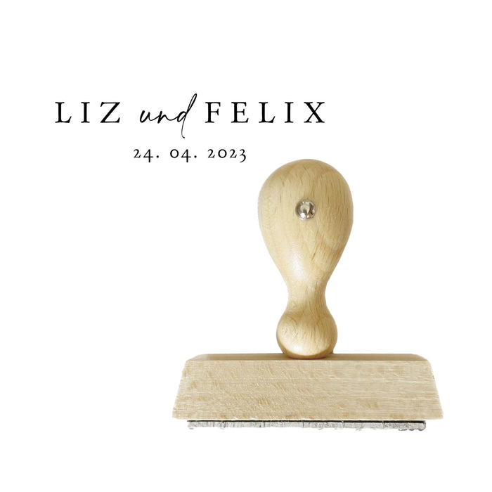 Personalisierter Stempel Elin zur Hochzeit