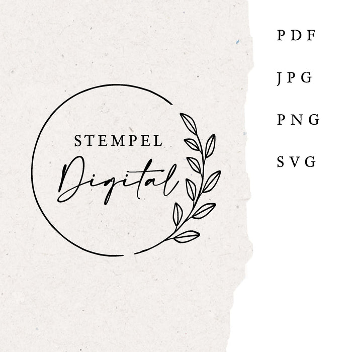 SCHWARZ Digitale Datei deines personalisierten Stempels