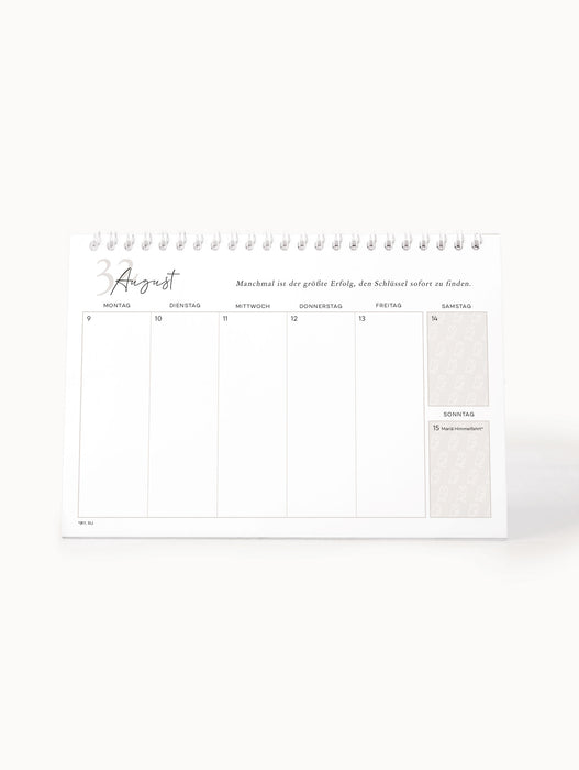 Wochentischkalender 2027 | Kleine Momente. Große Geschichten