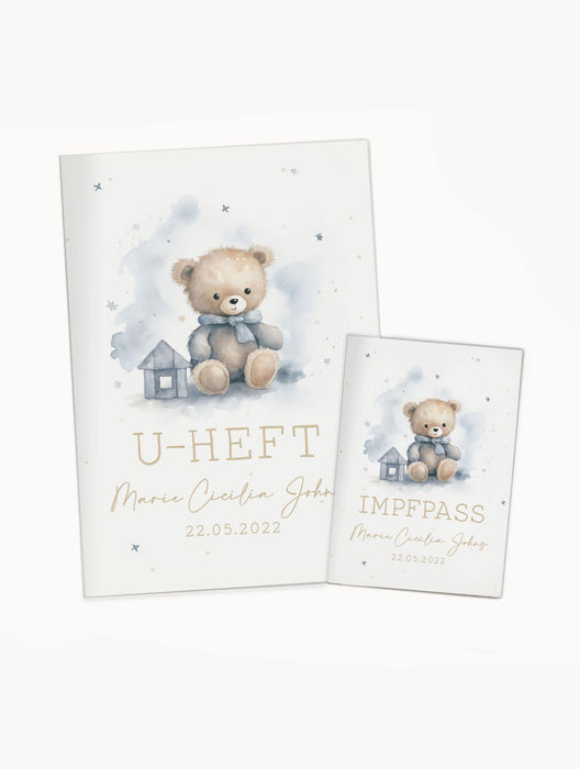 U-Heft- und Impfpass Hülle personalisiert im Set Meja