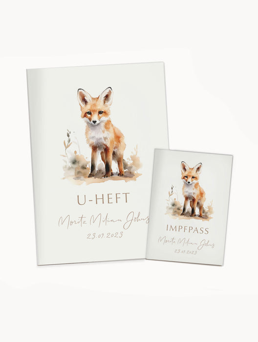 U-Heft- und Impfpass Hülle personalisiert im Set Milian