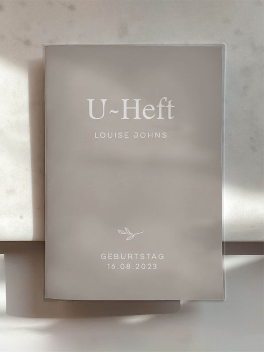 U-Heft und Impfpass Hülle personalisiert im Set Still