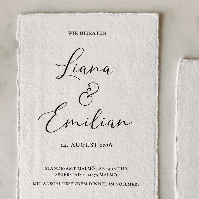 Save the Date Einladung Alva zur Hochzeit