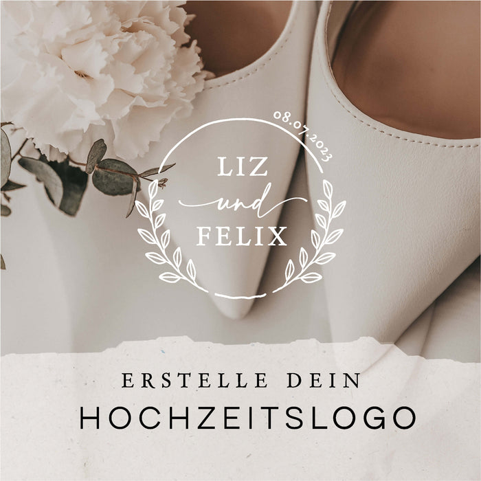 Hochzeits-LOGO mit Namen ELIN