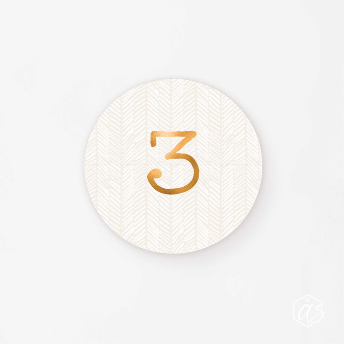Adventskalender-Set Zahlen Boho