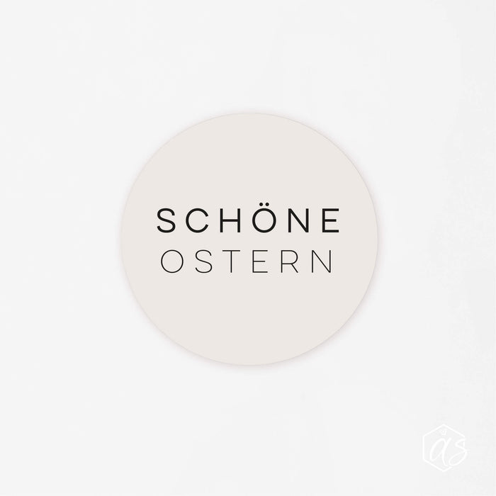 Frohe Ostern Mono Aufkleberset