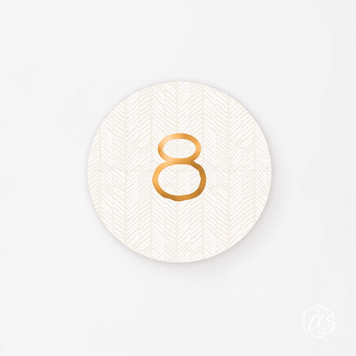 Adventskalender-Set Zahlen Boho