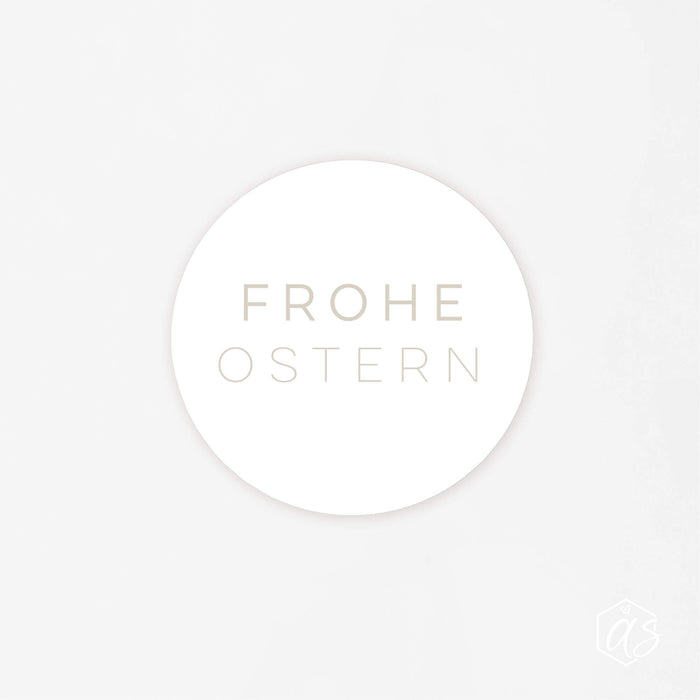 Frohe Ostern Mono Aufkleberset