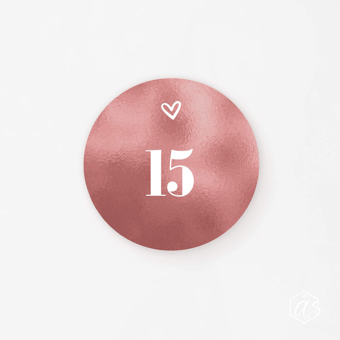 Adventskalender-Set Zahlen